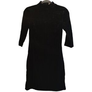 NWT L'Agence Serre Black Velvet Dress Size 2